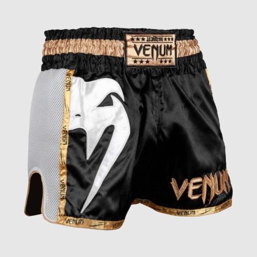Venum kickboksbroek giant black/white/gold