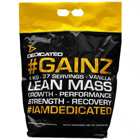 Dadicated nutrition gainz