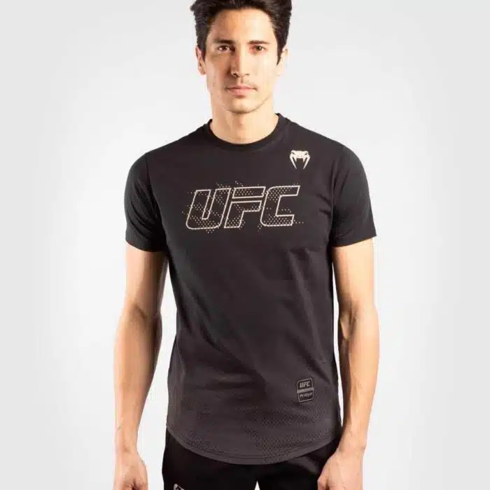 UFC VENUM AUTHENTIC FIGHT WEEK T-SHIRT MET KORTE MOUWEN VOOR HEREN - ZWART
