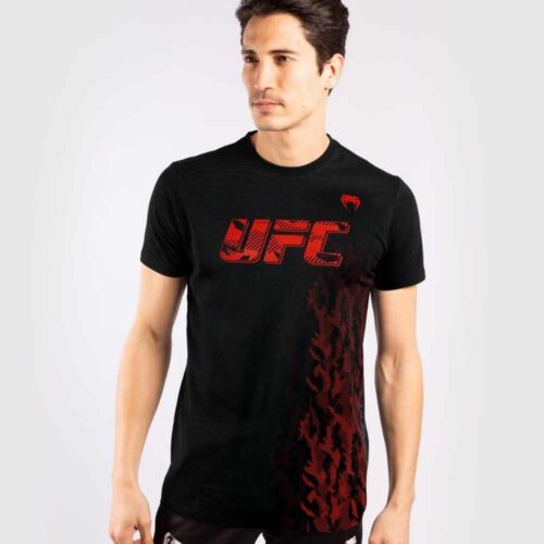 UFC VENUM AUTHENTIC FIGHT WEEK T-SHIRT MET KORTE MOUWEN VOOR HEREN - ZWART