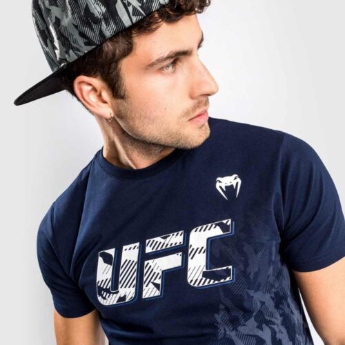 UFC VENUM AUTHENTIC FIGHT WEEK T-SHIRT MET KORTE MOUWEN VOOR HEREN - MARINEBLAUW
