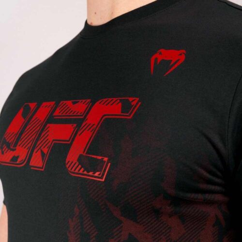 UFC VENUM AUTHENTIC FIGHT WEEK T-SHIRT MET KORTE MOUWEN VOOR HEREN - ZWART