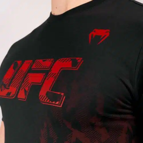 UFC VENUM AUTHENTIC FIGHT WEEK T-SHIRT MET KORTE MOUWEN VOOR HEREN - ZWART