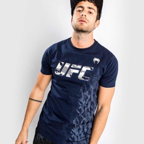 UFC VENUM AUTHENTIC FIGHT WEEK T-SHIRT MET KORTE MOUWEN VOOR HEREN - MARINEBLAUW