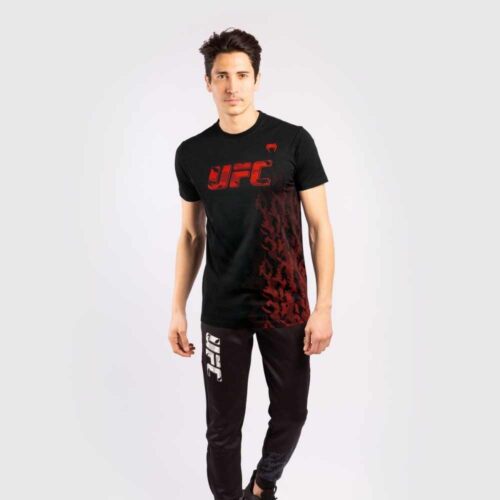 UFC VENUM AUTHENTIC FIGHT WEEK T-SHIRT MET KORTE MOUWEN VOOR HEREN - ZWART