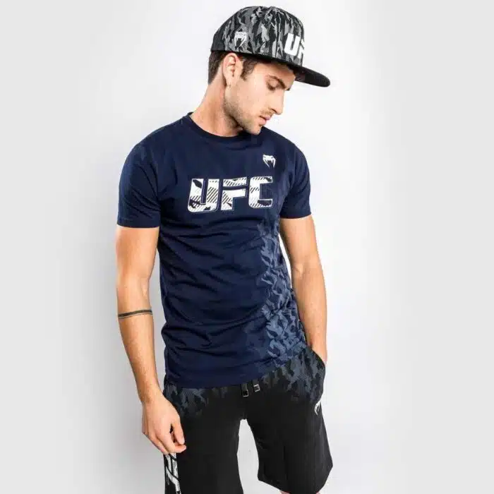 UFC VENUM AUTHENTIC FIGHT WEEK T-SHIRT MET KORTE MOUWEN VOOR HEREN - MARINEBLAUW