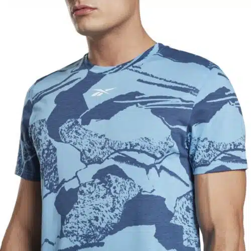 Reebok shirt wor aop blauw