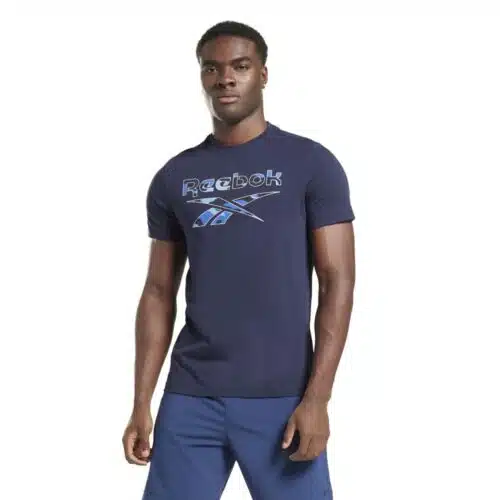 Reebok Shirt ID Camo Blauw