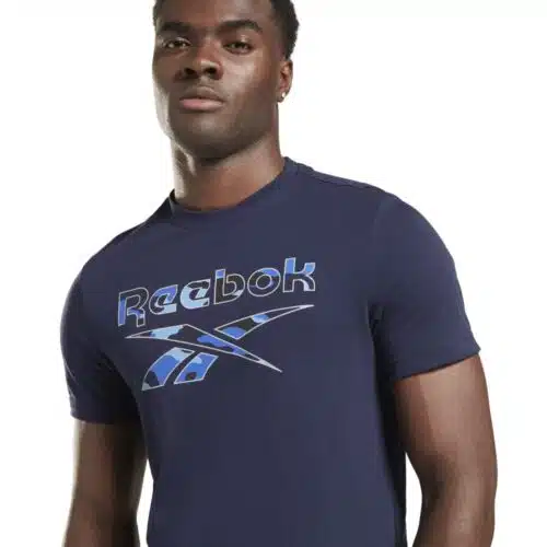 Reebok Shirt ID Camo Blauw