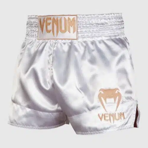 VENUM MUAY THAI SHORTS CLASSIC - WIT/GOUD