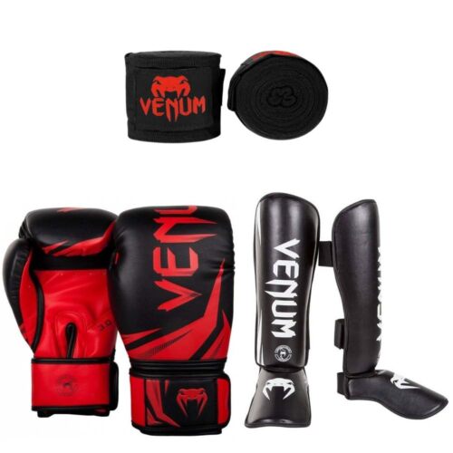 Venum kickboks set challenger RedBlackWhite