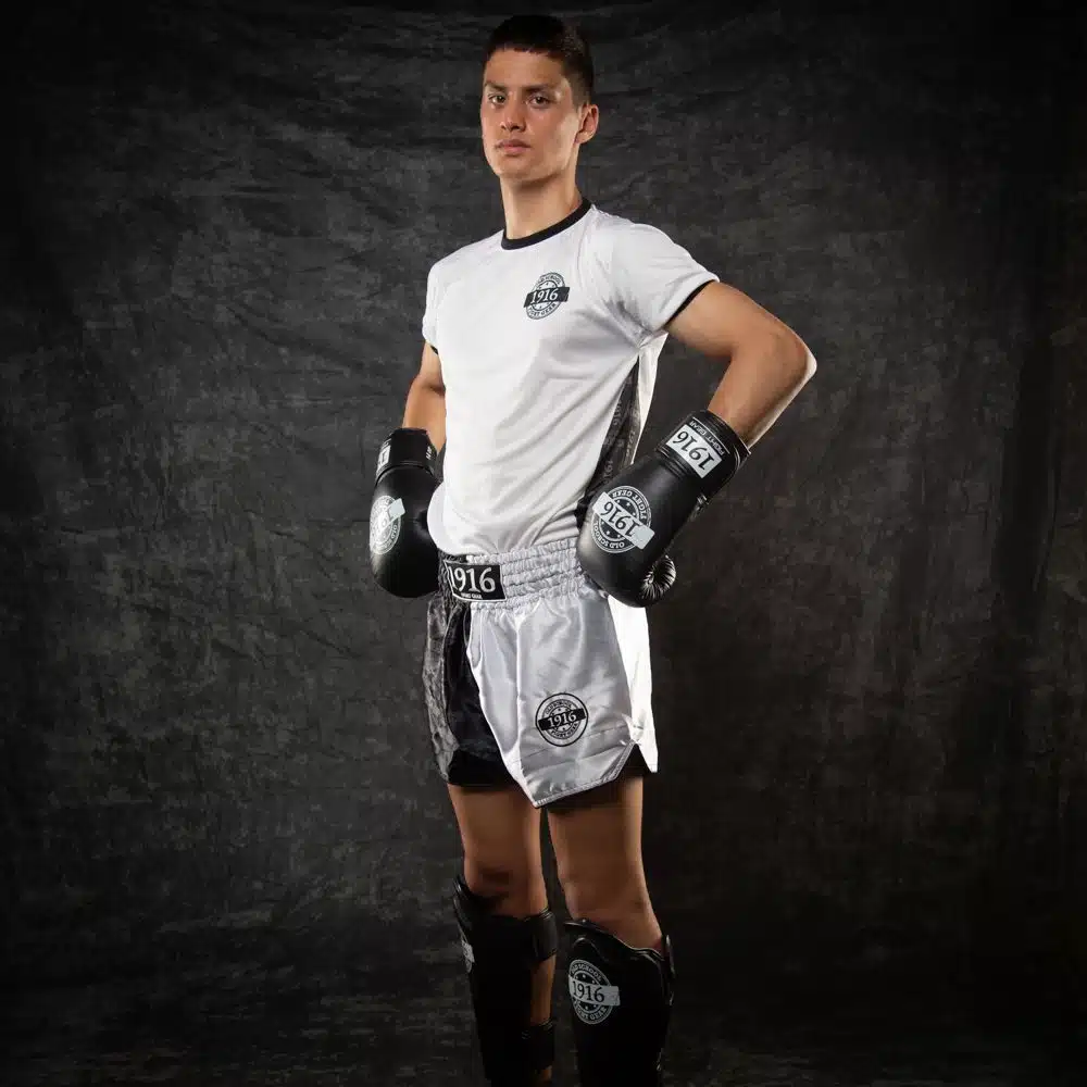 fotoshoot stefano wit kickboxing