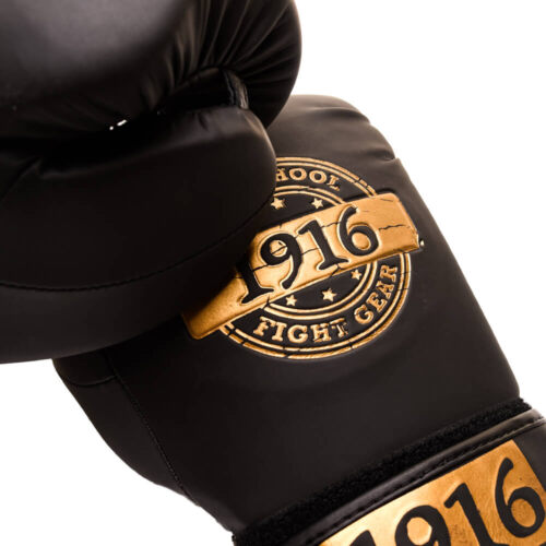 1916 fight gear bokshandschoen legend pu zwart/goud