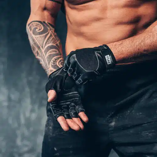 1916 Athlete Gear Fitnesshandschoen leer