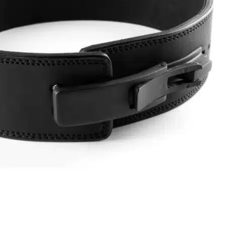 Reeva weightlifting belt zwart lederen