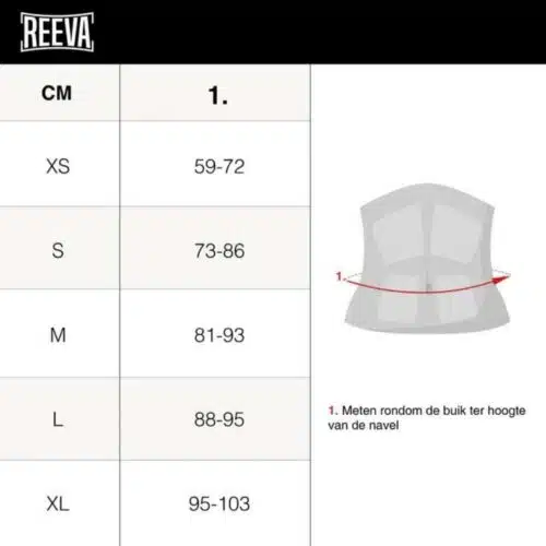 Reeva weightlifting belt zwart lederen