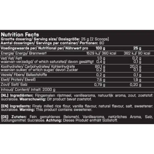 XXL Nutrition cream of rice