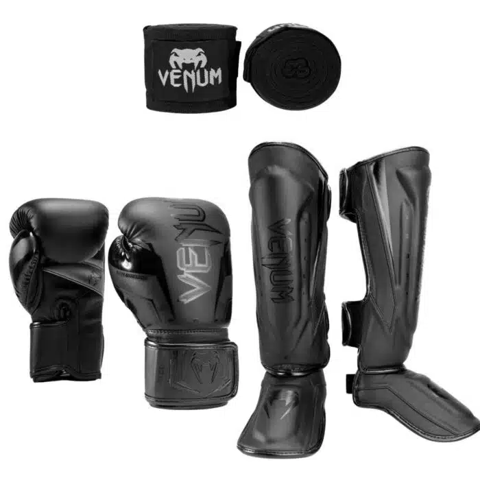 Venum Kickboks Set Elite Evo Black