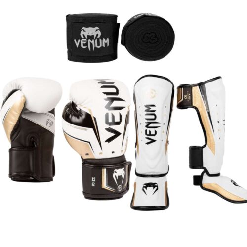 Venum kickboks set elite evo white