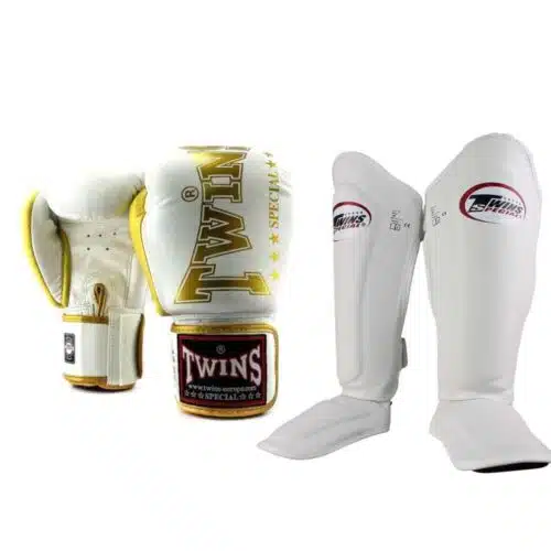Twins Kickboks set bgvl 8 wit/goud
