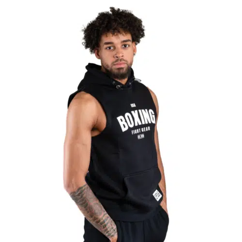 1916 Fight Gear Sleeveless Hoodie Black