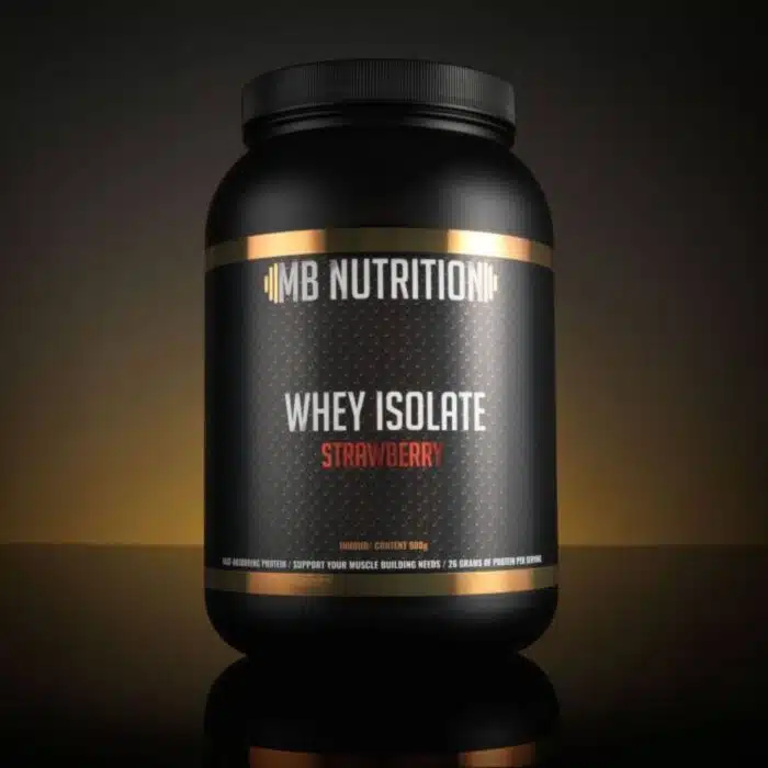 MB Nutrition whey isolaat strawberry