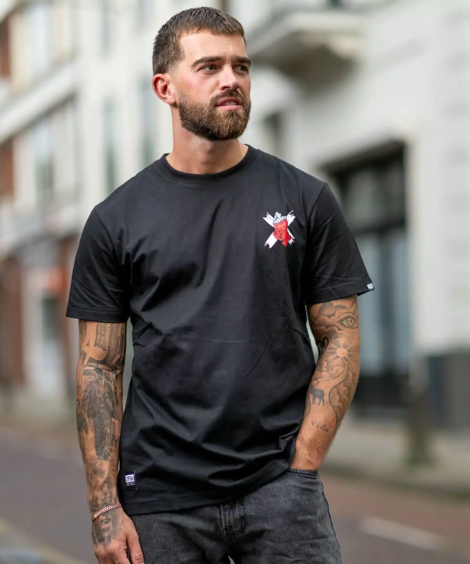 1916 Fight Gear pray for my enemies shirt zwart