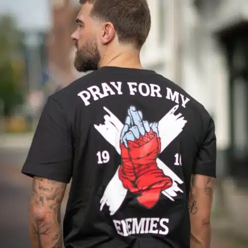 1916 Fight Gear pray for my enemies shirt zwart