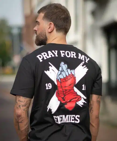 1916 Fight Gear pray for my enemies shirt zwart