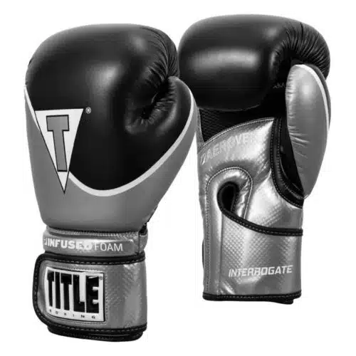 Title boxing bokshandschoenen infused foam zilver