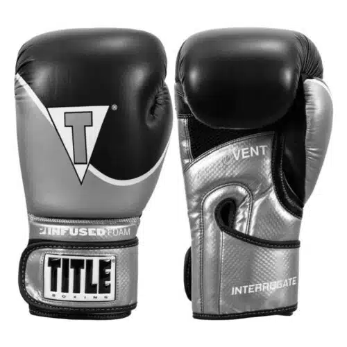 Title boxing bokshandschoenen infused foam zilver