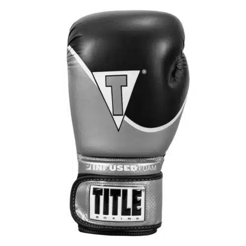 Title boxing bokshandschoenen infused foam zilver
