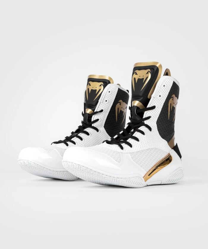 Venum ELite Boksschoenen White/Black/Gold
