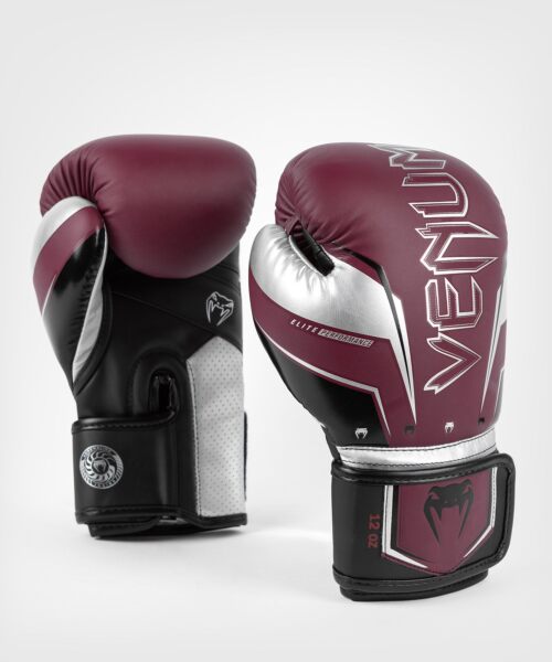 Venum bokshandschoenen elite evo rood/grijs