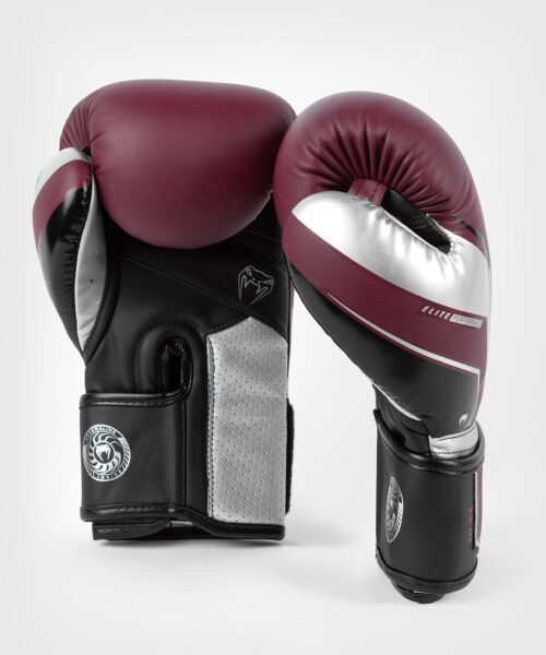 Venum bokshandschoenen elite evo rood/grijs