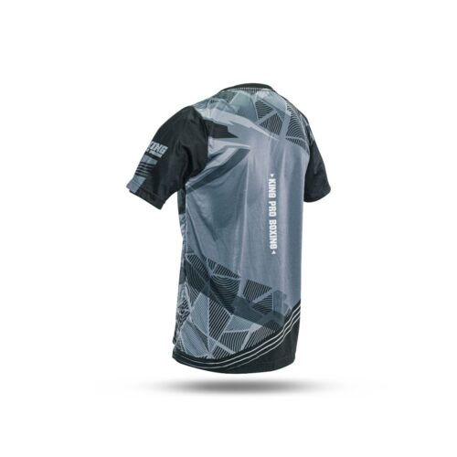 King pro boxing shirt flag 1 grijs/zwart