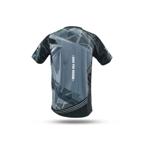 King pro boxing shirt flag 1 grijs/zwart