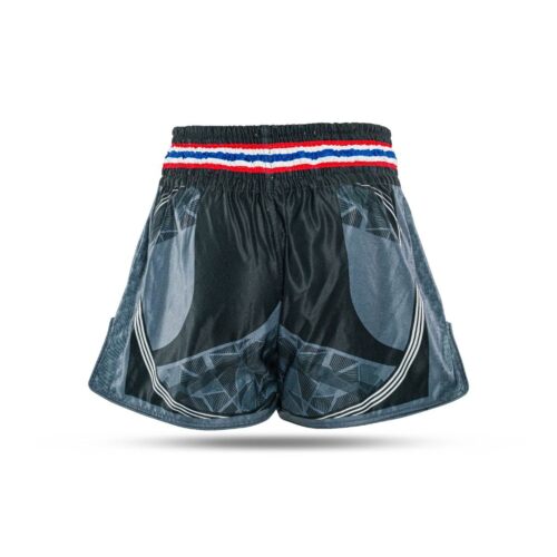 King pro boxing kickboksbroekje flag 1 grijs