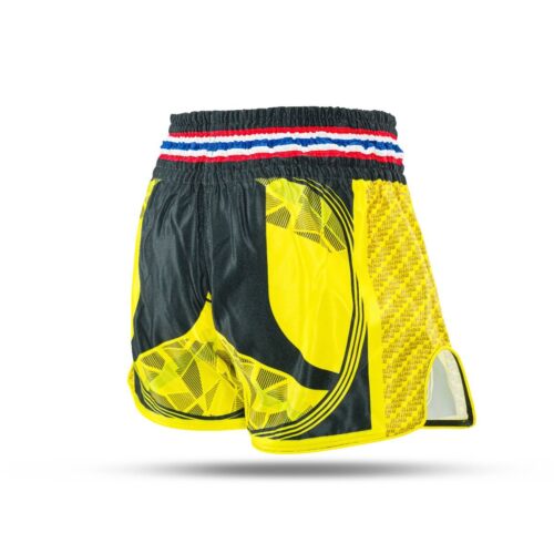 King pro boxing kickboksbroekje flag 3 geel