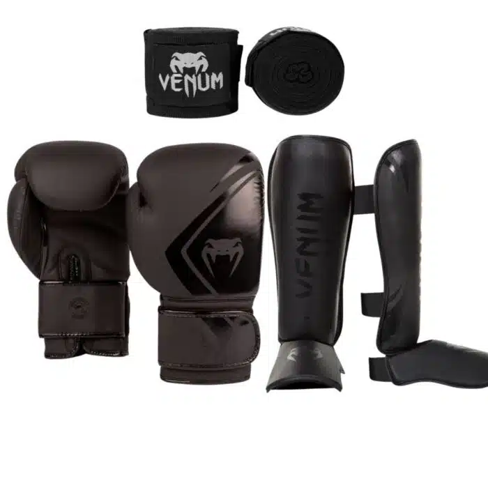 Venum kickboks set contender black