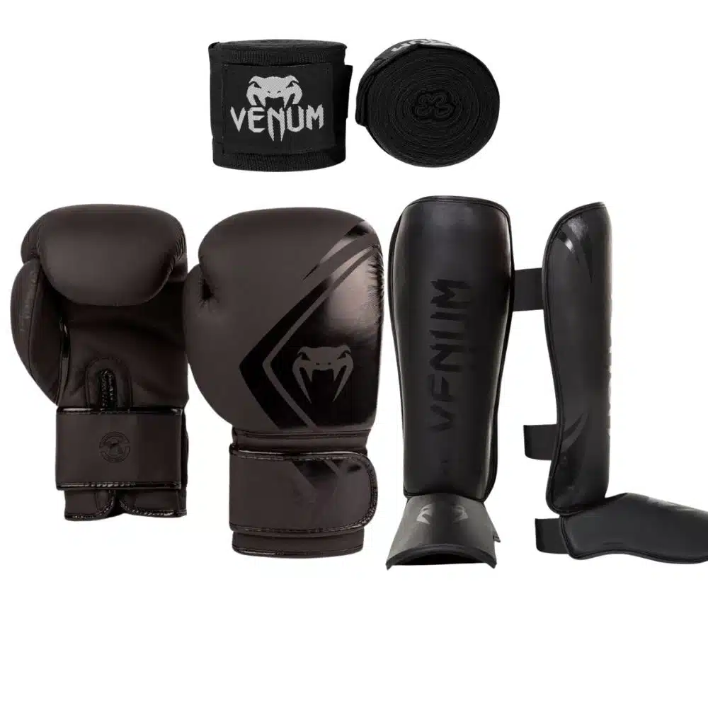 Venum kickboks set contender black