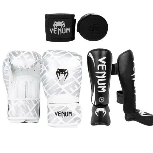 Venum kickboks set contender 1.5 XT whitezilver