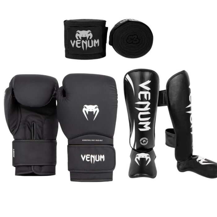 Venum kickboks set contender 1.5 blackwhite