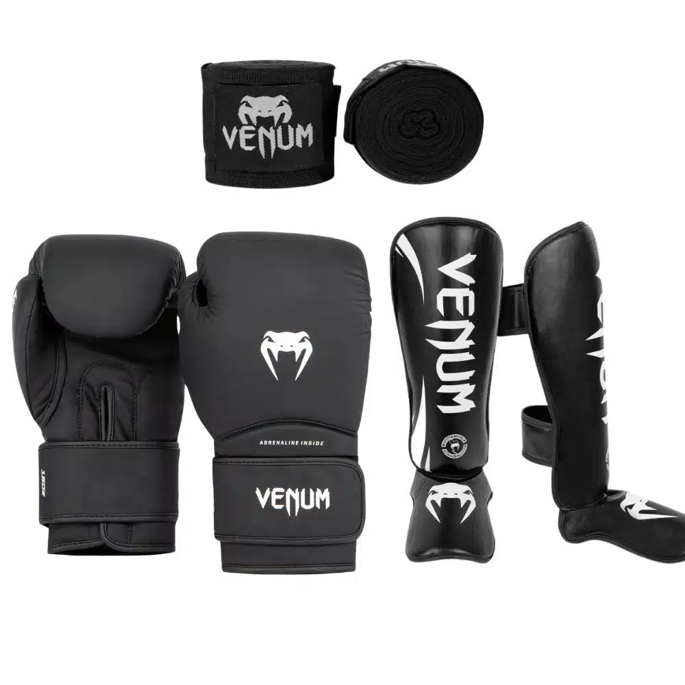 Venum kickboks set contender 1.5 blackwhite