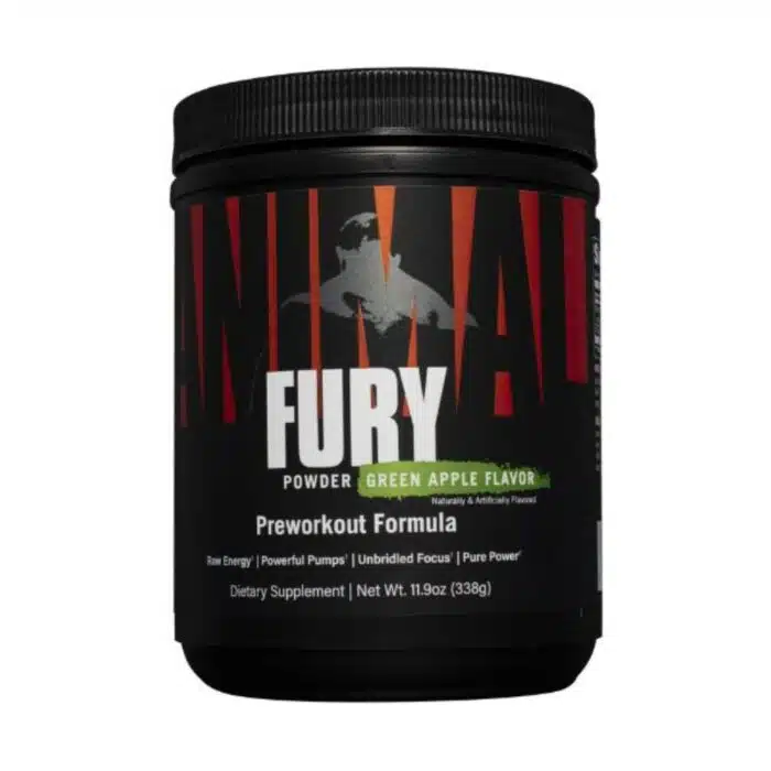 Animal Fury Pre Workout Green Apple