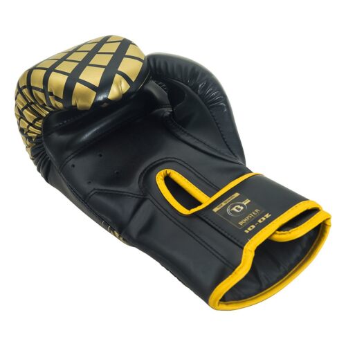 Booster bokshandschoenen cube zwart/goud