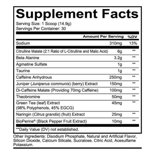 Recon1 Total War Pre Workout Watermelon