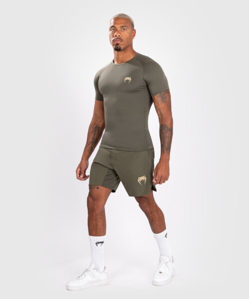 Venum Contender Heren Rashguard met korte mouwen - Khaki