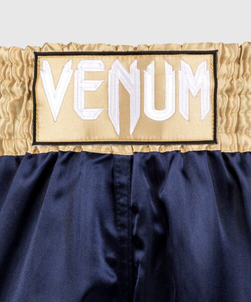 Venum Classic Muay Thai Shorts - Marineblauw/Goud