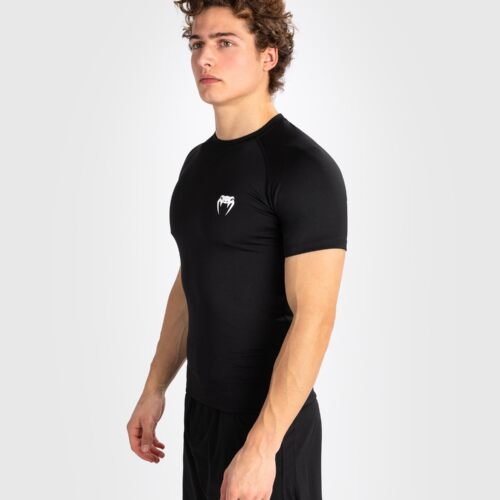 Venum Contender Heren Rashguard met korte mouwen - Zwart/Wit